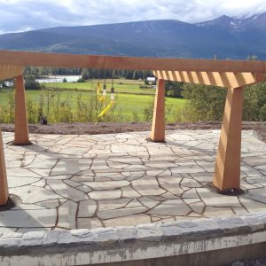 How to install flagstone pavers in Kelowna Romanesque interlock and Tile