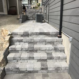 brick paver Stairs & Walls Kelowna Romanesque Interlock & tile